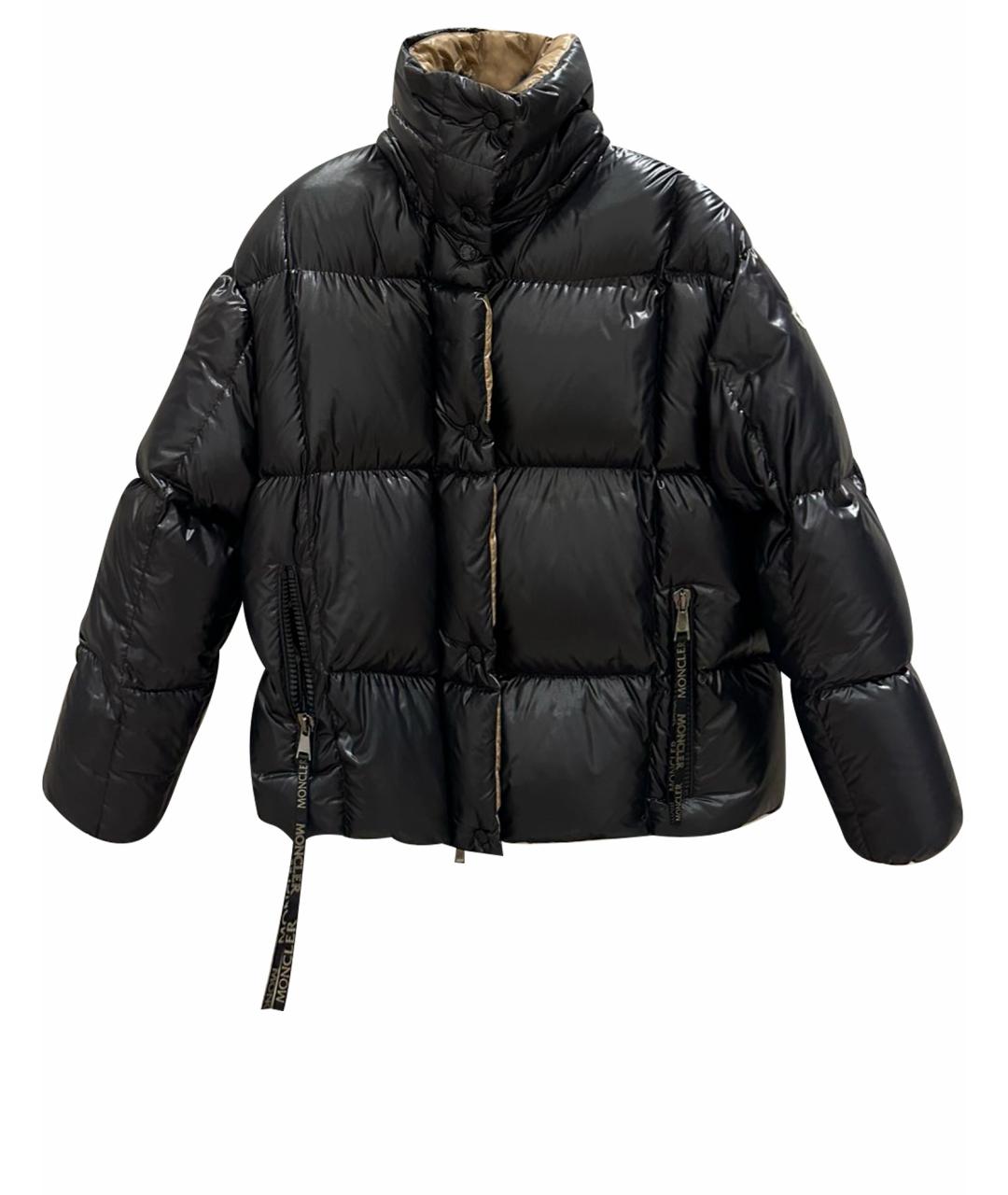 MONCLER Черный пуховик, фото 1