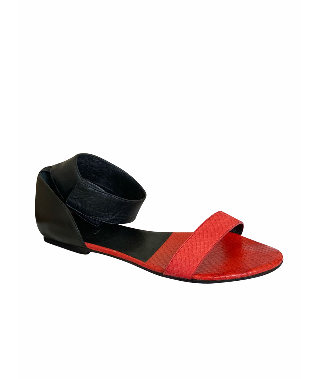 CHLOE Коралловые босоножки из экзотической кожи, фото 1