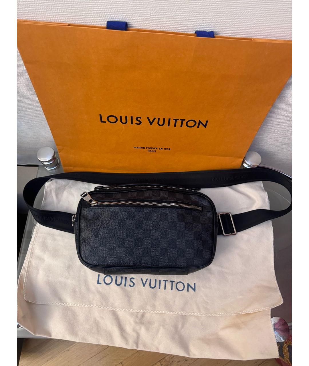 LOUIS VUITTON Черная сумка на плечо, фото 9