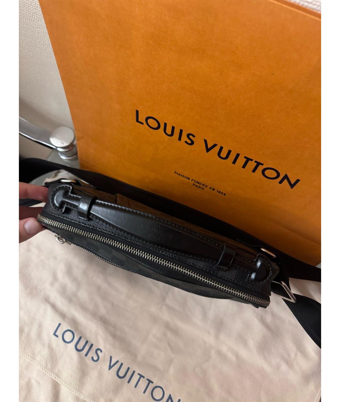 LOUIS VUITTON Черная сумка на плечо, фото 3