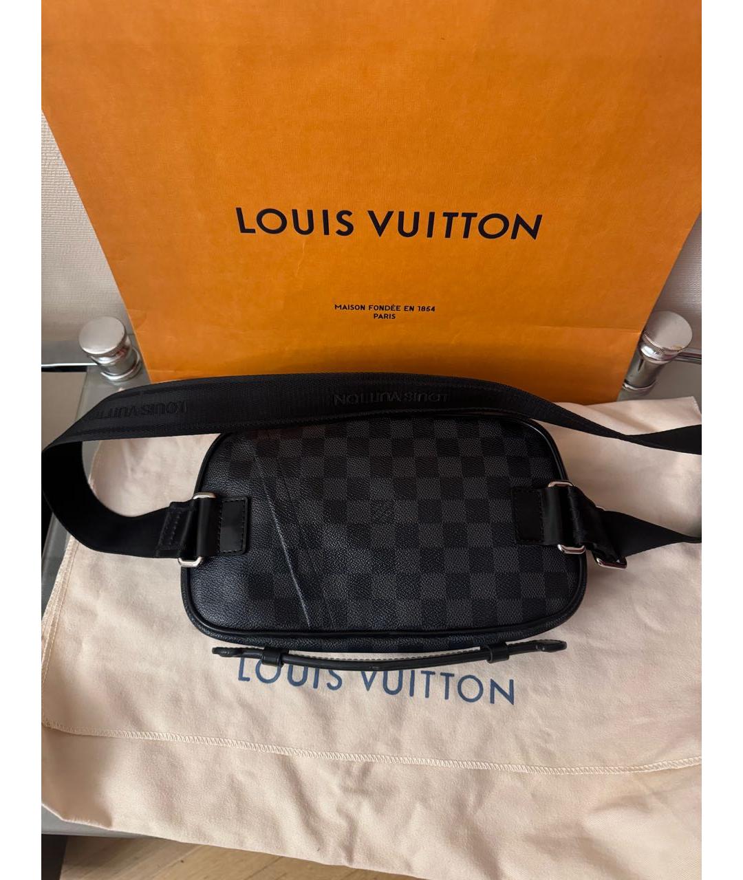 LOUIS VUITTON Черная сумка на плечо, фото 2