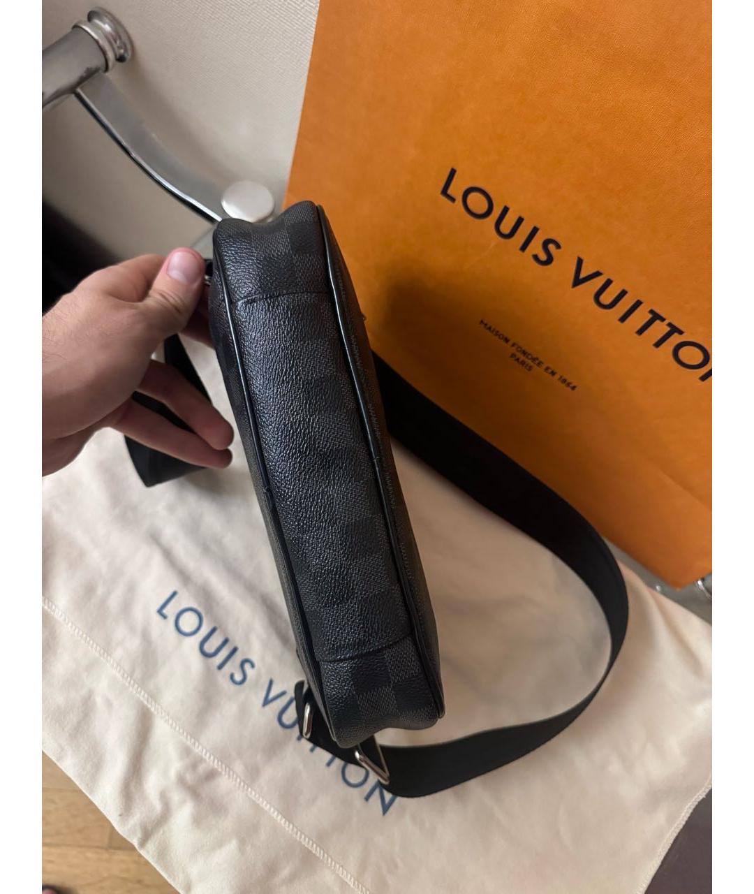 LOUIS VUITTON Черная сумка на плечо, фото 4