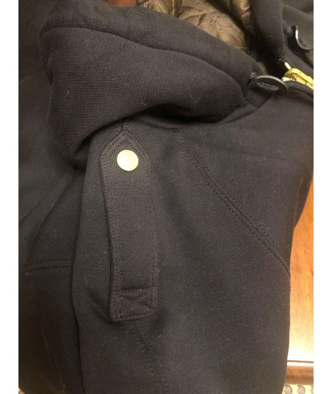 BURBERRY Черная хлопко-эластановая куртка, фото 4