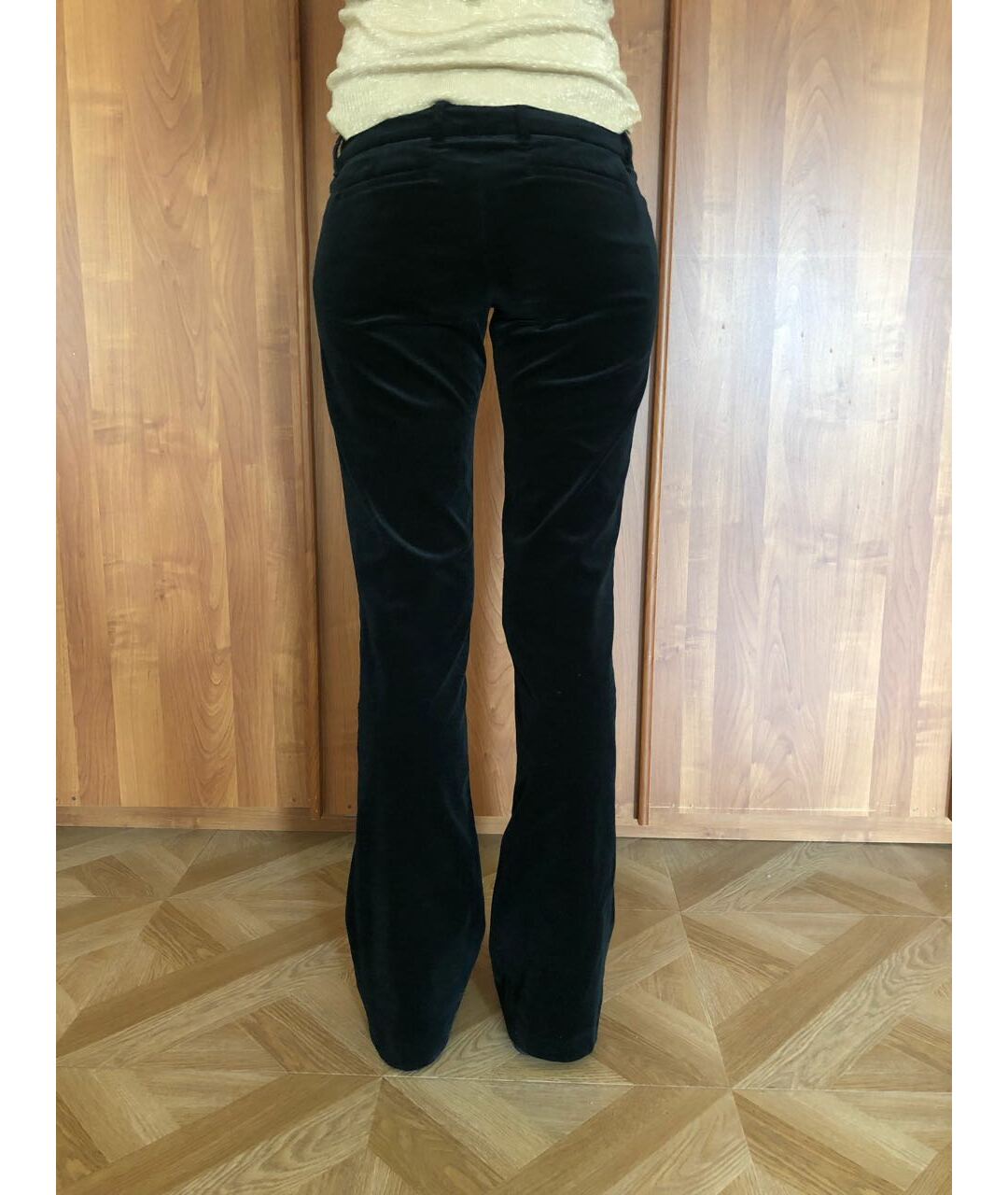 GUCCI Черные бархатные брюки широкие, фото 2
