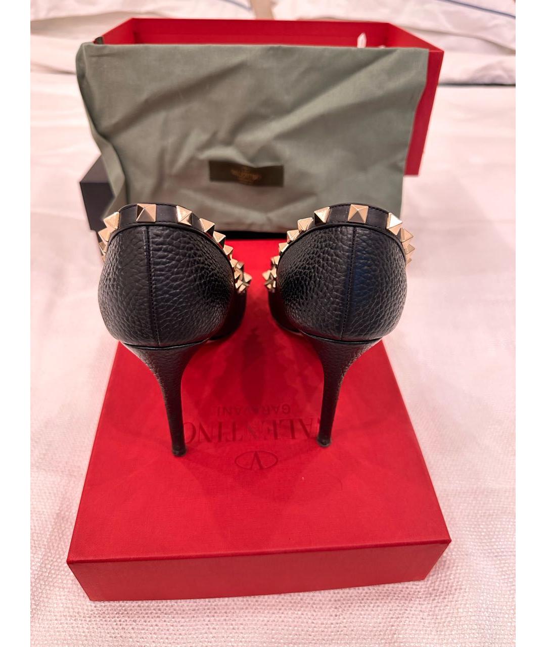 VALENTINO Черные кожаные туфли, фото 3