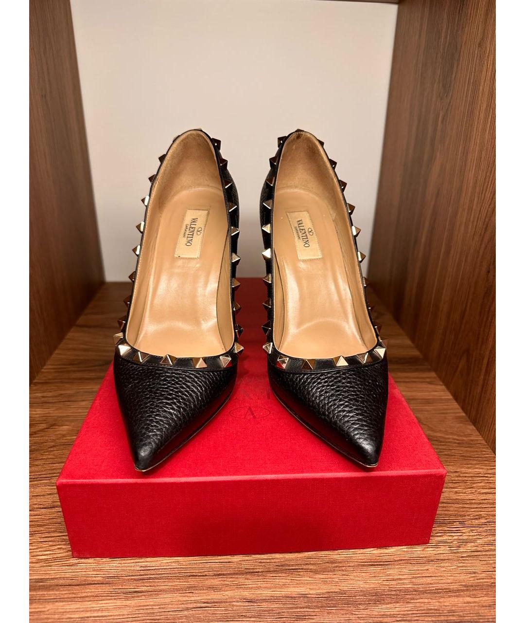 VALENTINO Черные кожаные туфли, фото 2