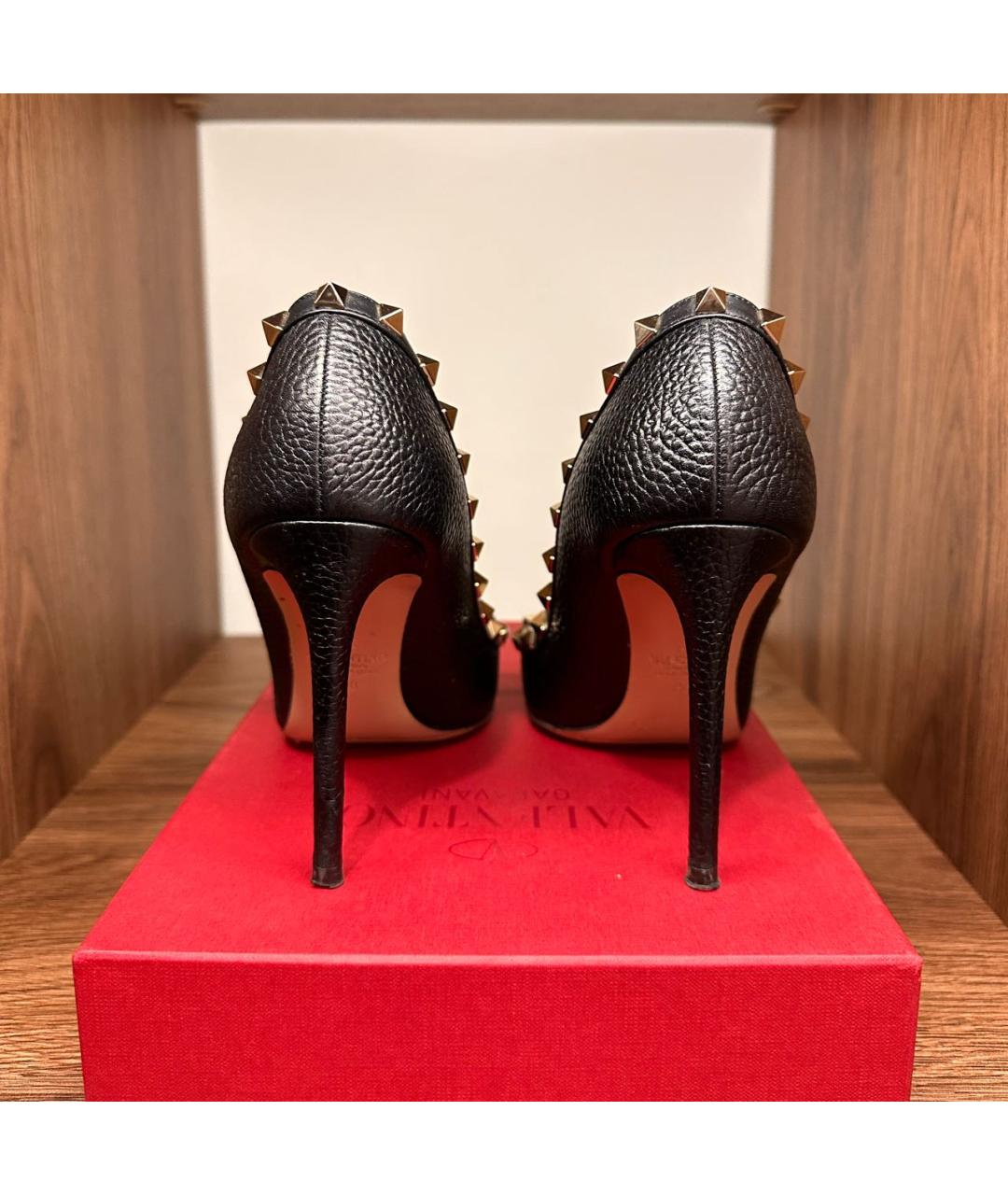 VALENTINO Черные кожаные туфли, фото 4