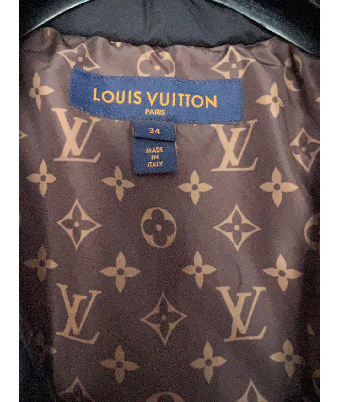 LOUIS VUITTON Черная полиэстеровая куртка, фото 3