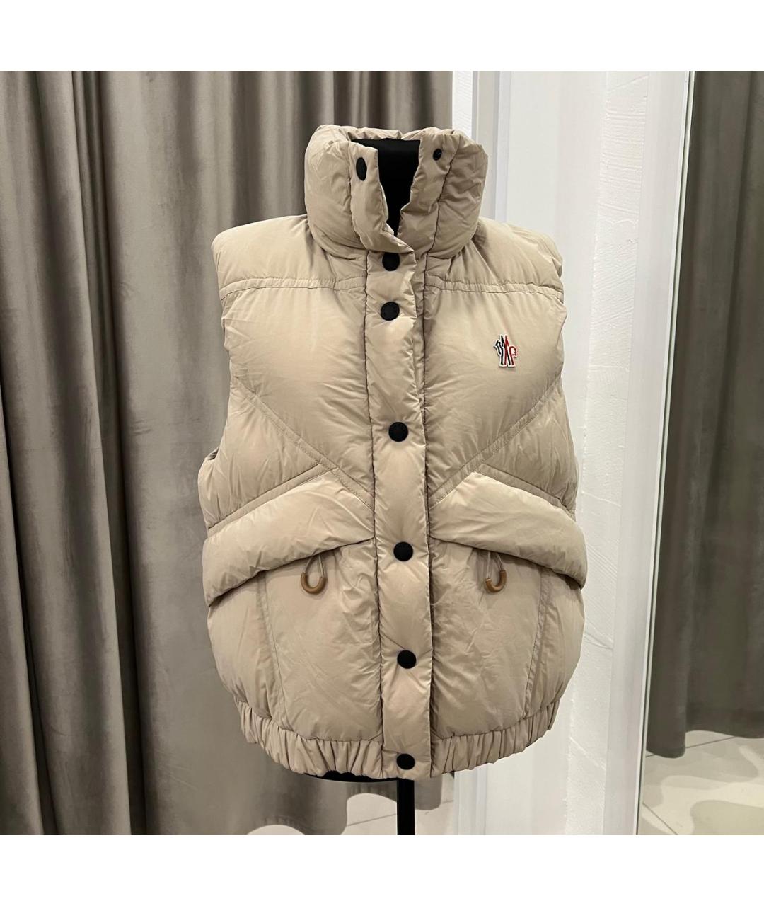 MONCLER GRENOBLE Бежевый жилет, фото 5