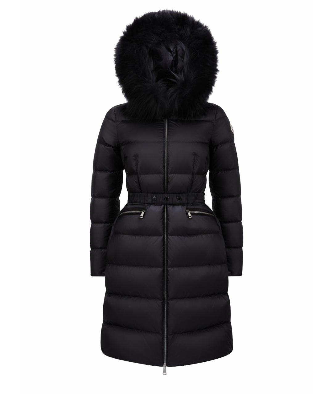 MONCLER Черный пуховик, фото 1