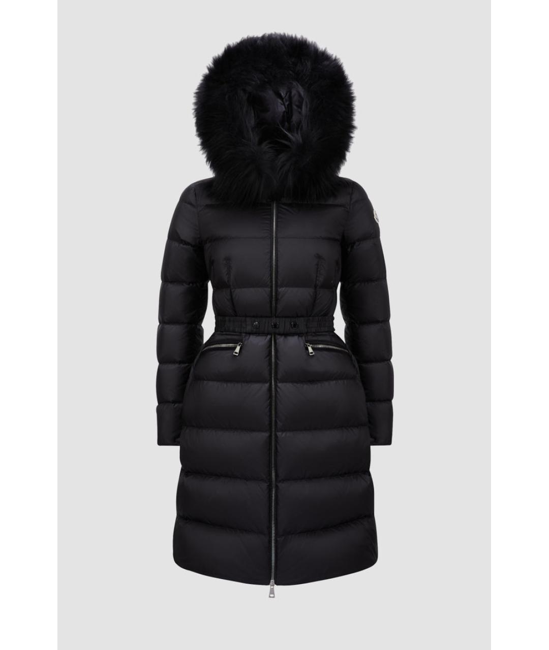 MONCLER Черный пуховик, фото 5