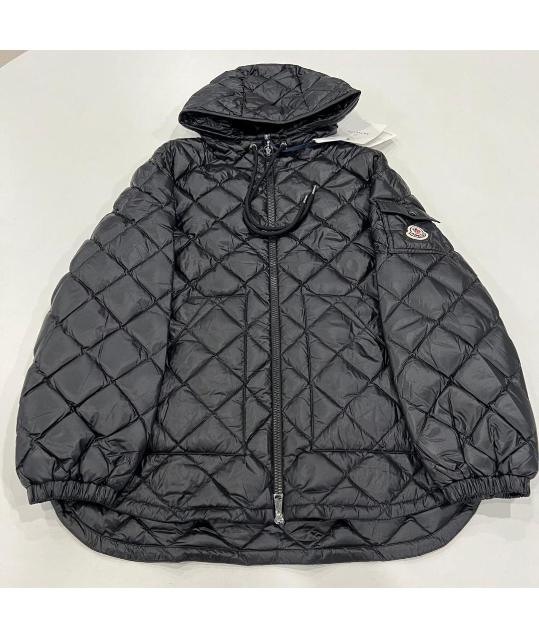 MONCLER Черный пуховик, фото 3