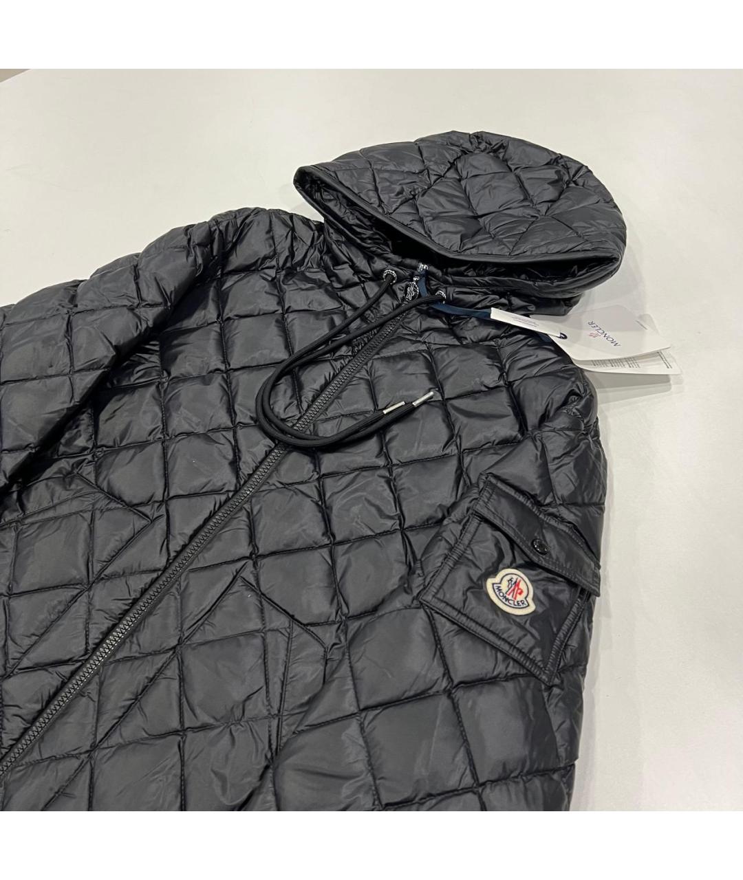 MONCLER Черный пуховик, фото 2