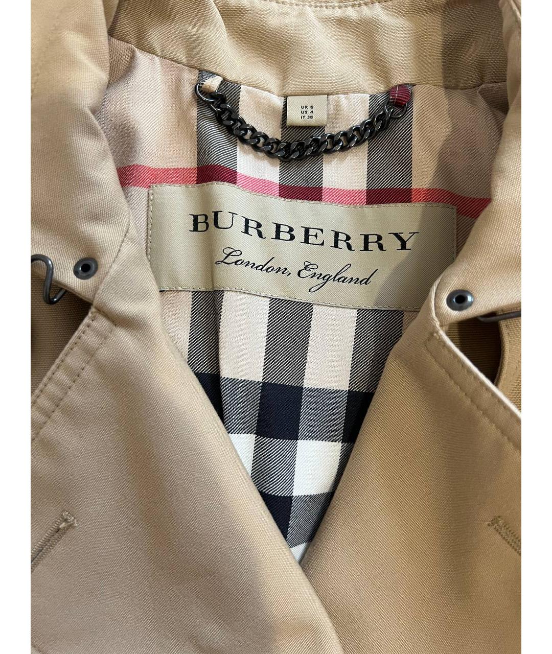 BURBERRY Бежевый тренч/плащ, фото 5