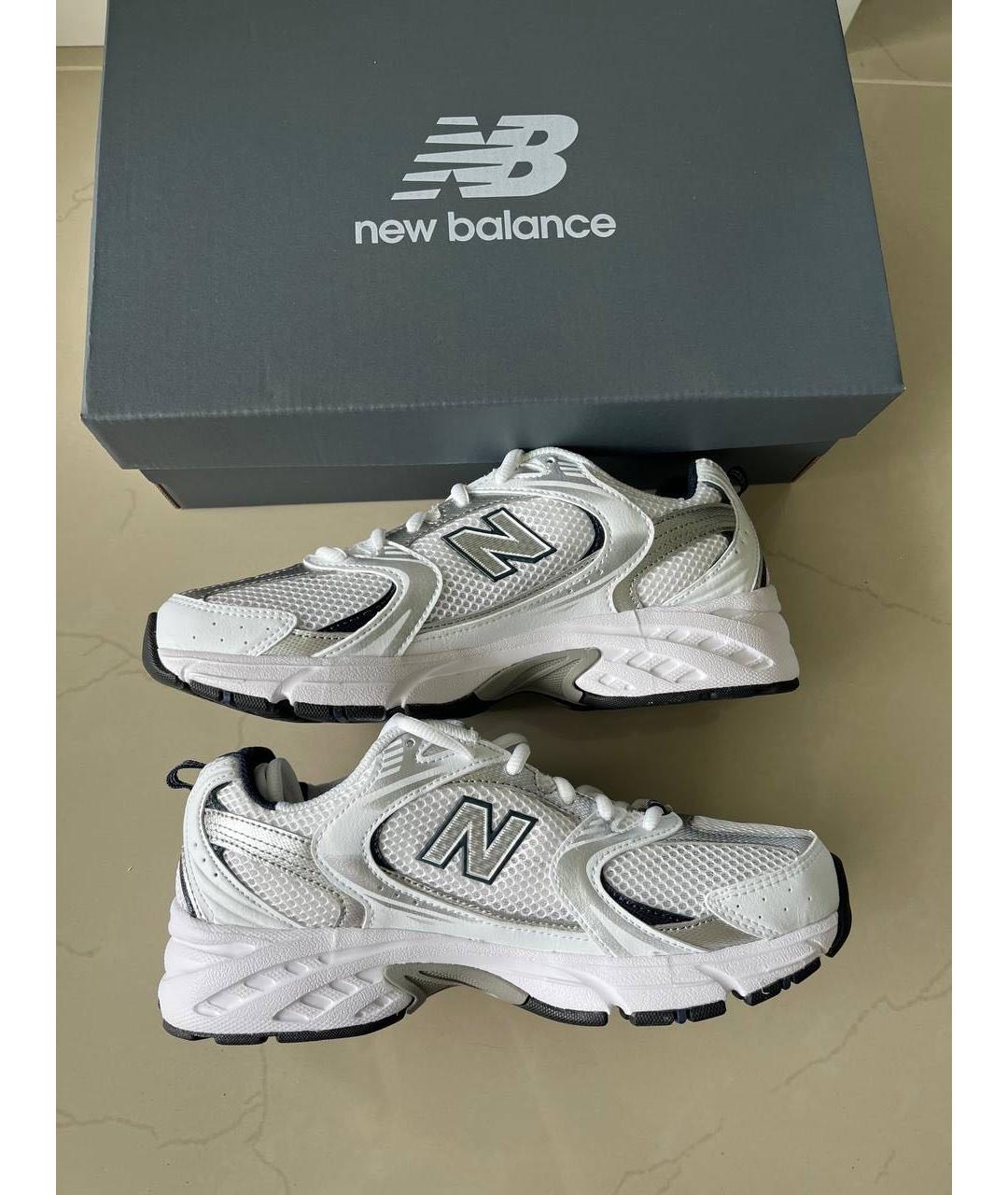 NEW BALANCE Белые кожаные кроссовки, фото 8