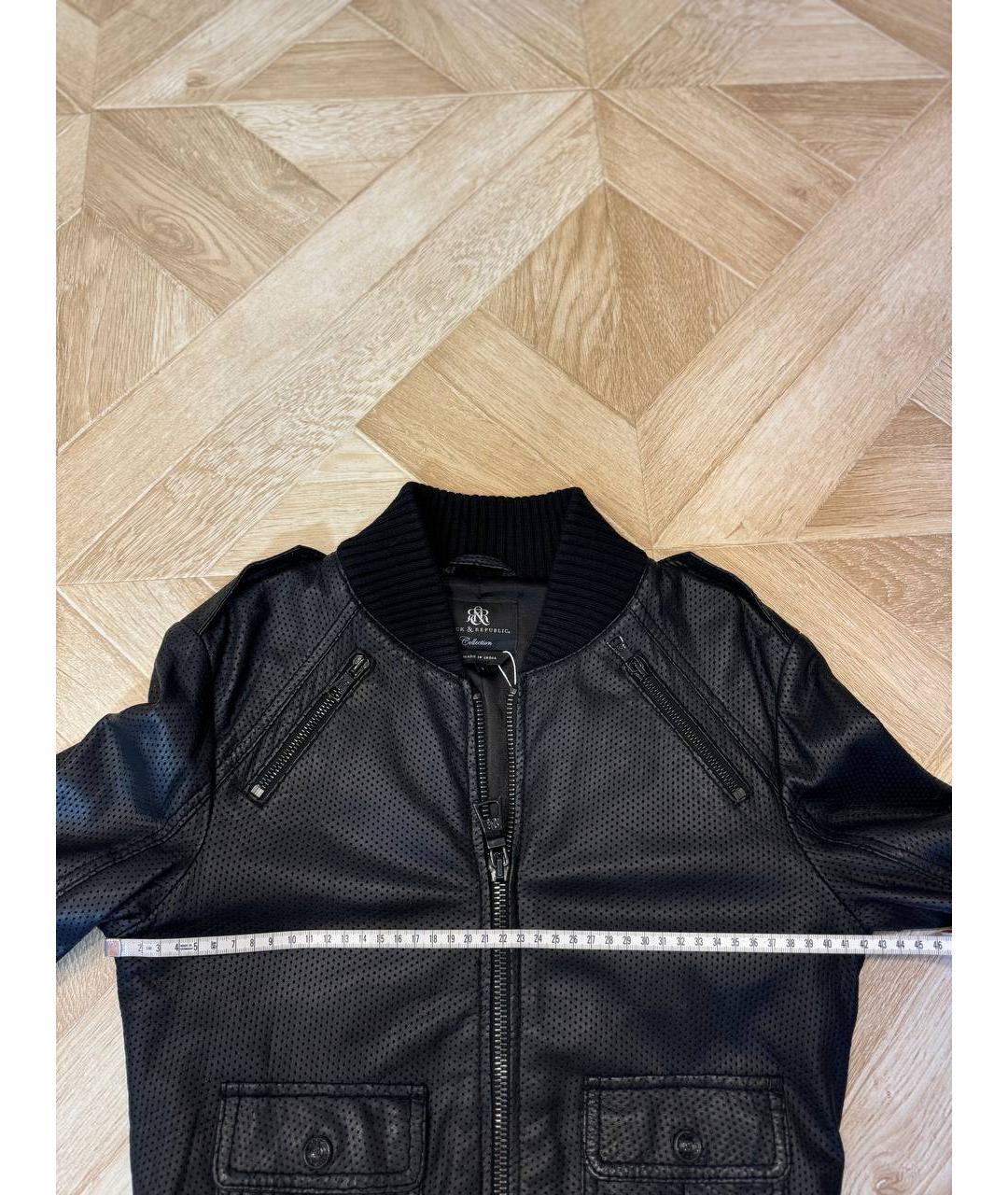 BROCK COLLECTION Черная кожаная куртка, фото 7