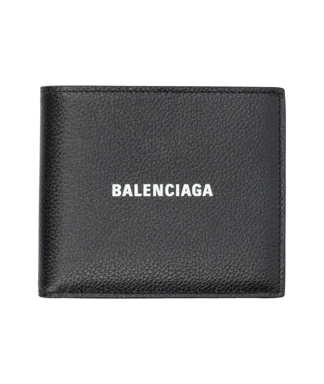 BALENCIAGA Черный кожаный кошелек, фото 1