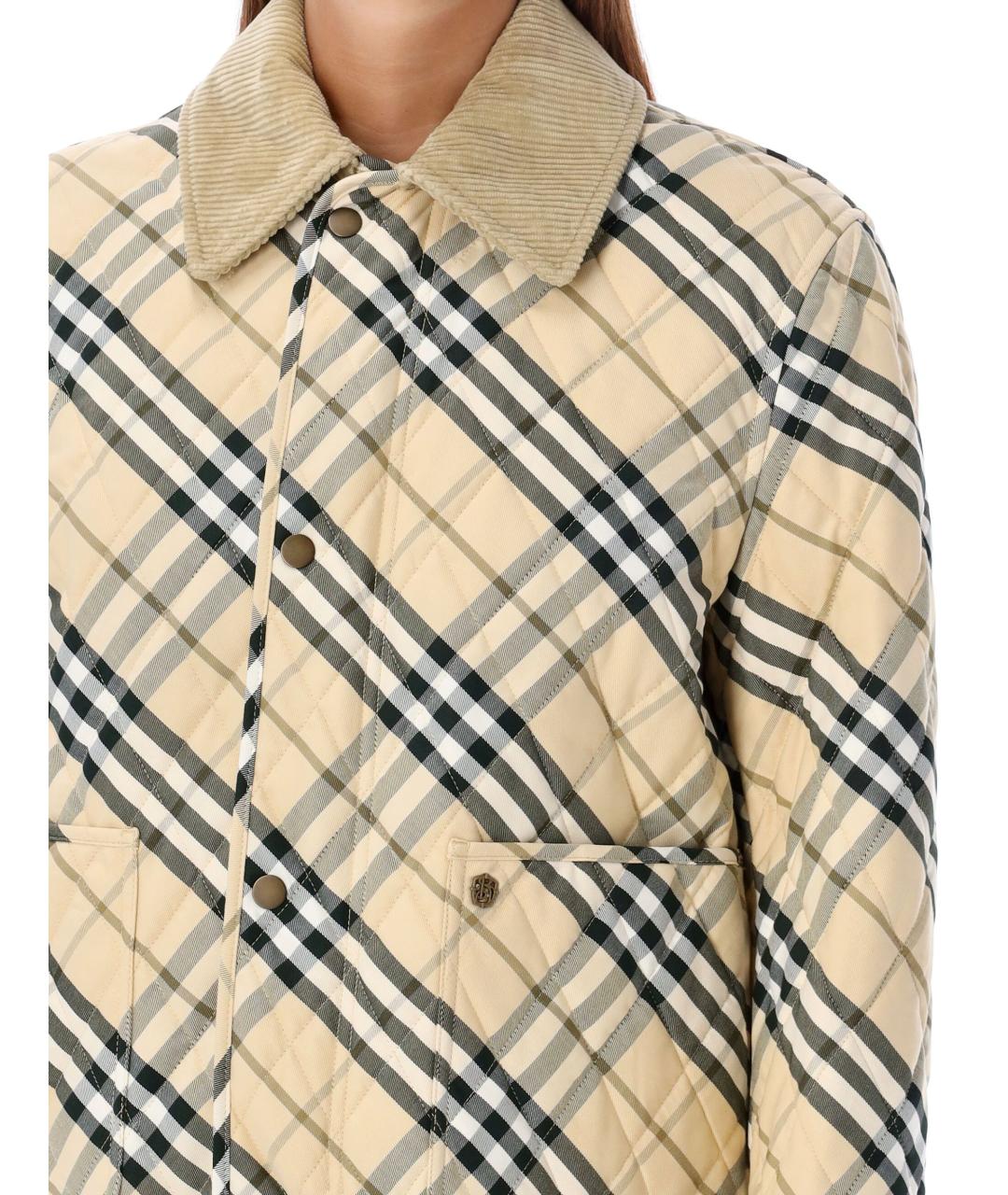 BURBERRY Бежевая хлопковая куртка, фото 3