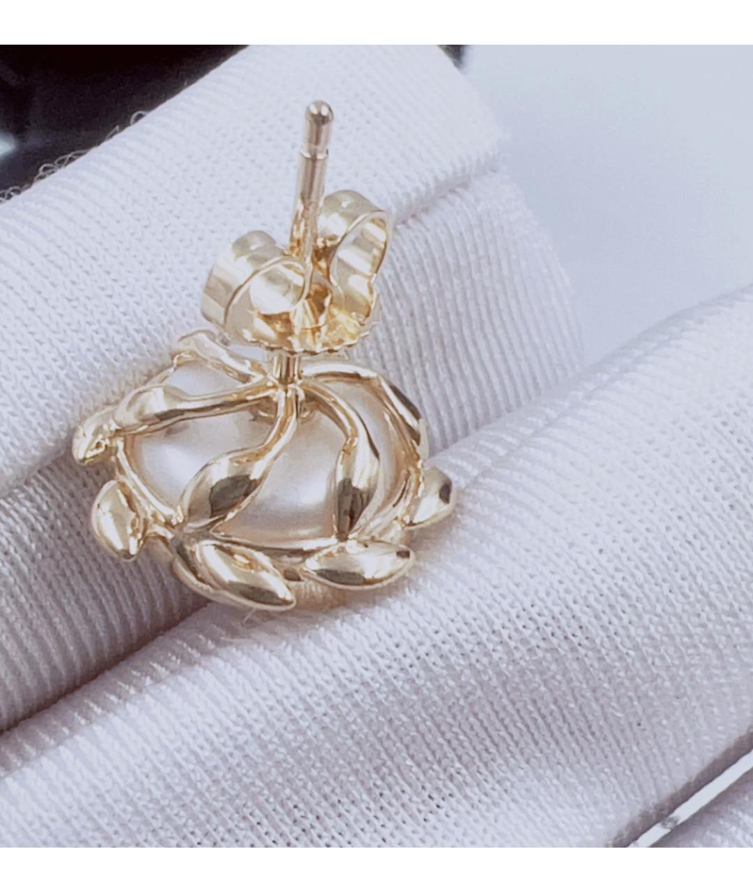 TIFFANY&CO Желтые серьги из желтого золота, фото 5