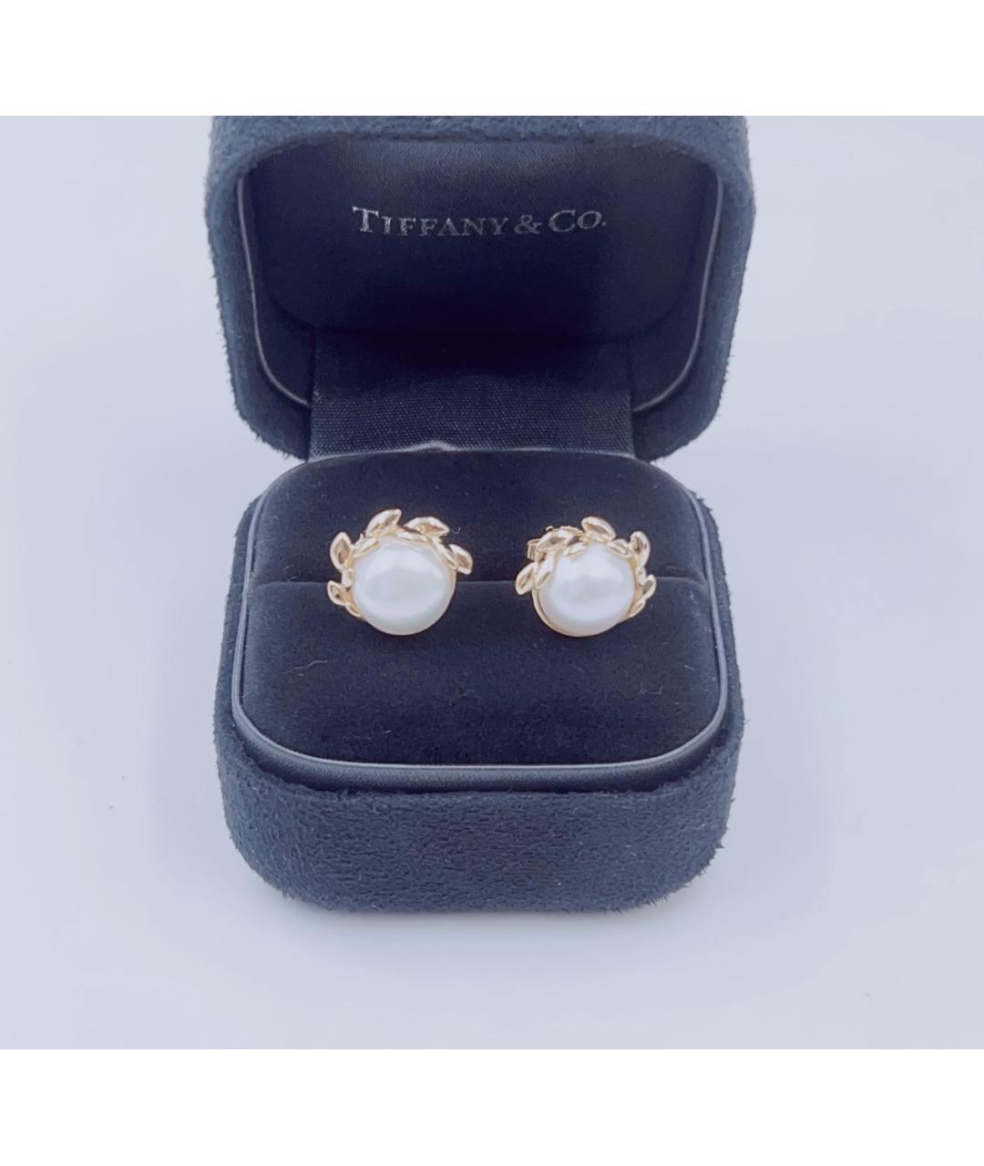 TIFFANY&CO Желтые серьги из желтого золота, фото 1