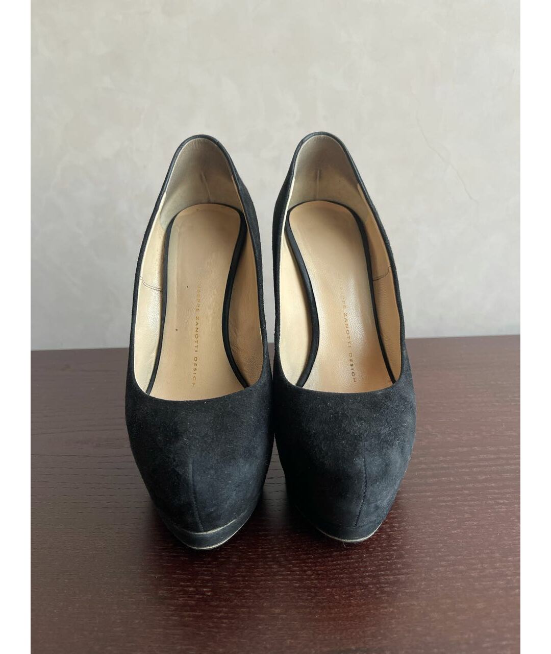 GIUSEPPE ZANOTTI DESIGN Черные замшевые туфли, фото 2
