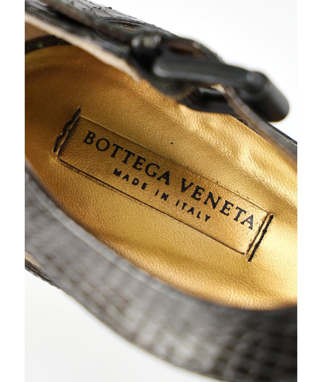 BOTTEGA VENETA Черные кожаные туфли, фото 5