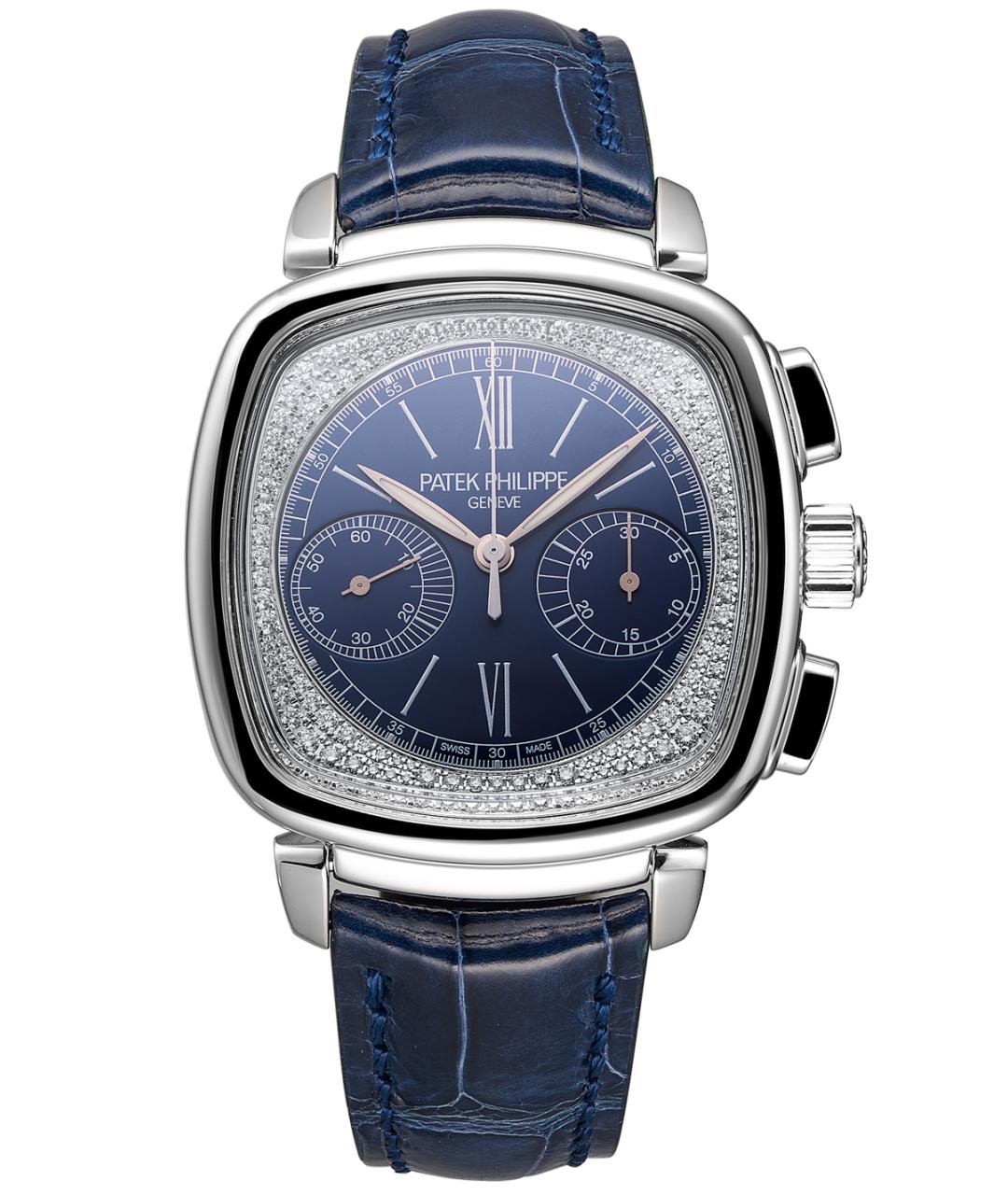 PATEK PHILIPPE Темно-синие часы из белого золота, фото 1