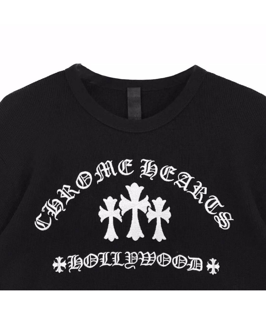 CHROME HEARTS Черный хлопковый джемпер / свитер, фото 3