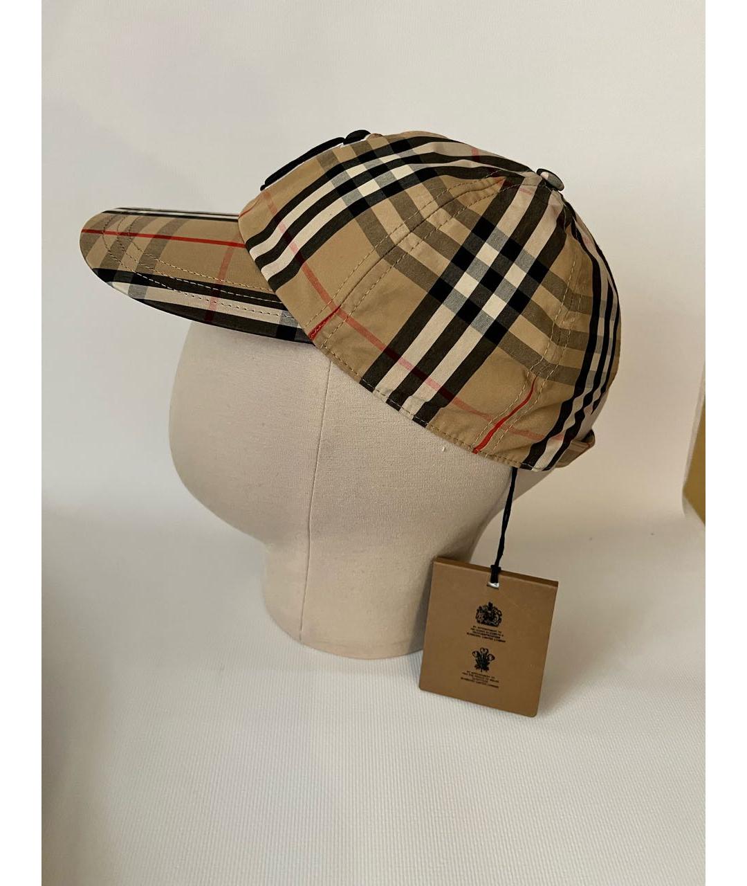 BURBERRY Бежевая кепка, фото 8