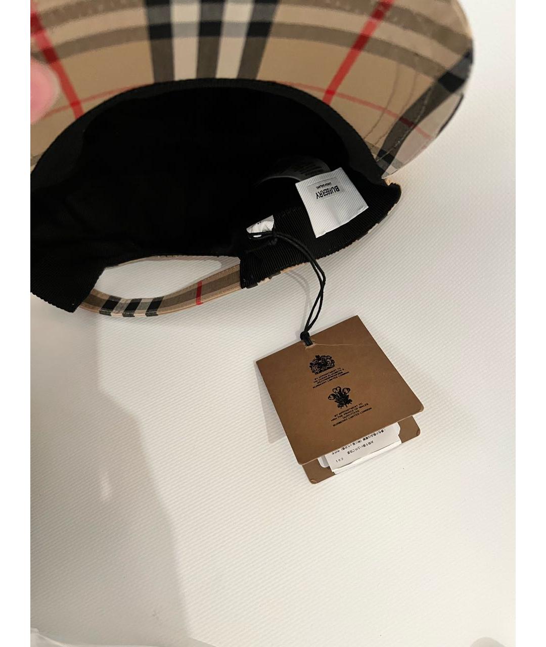 BURBERRY Бежевая кепка, фото 3