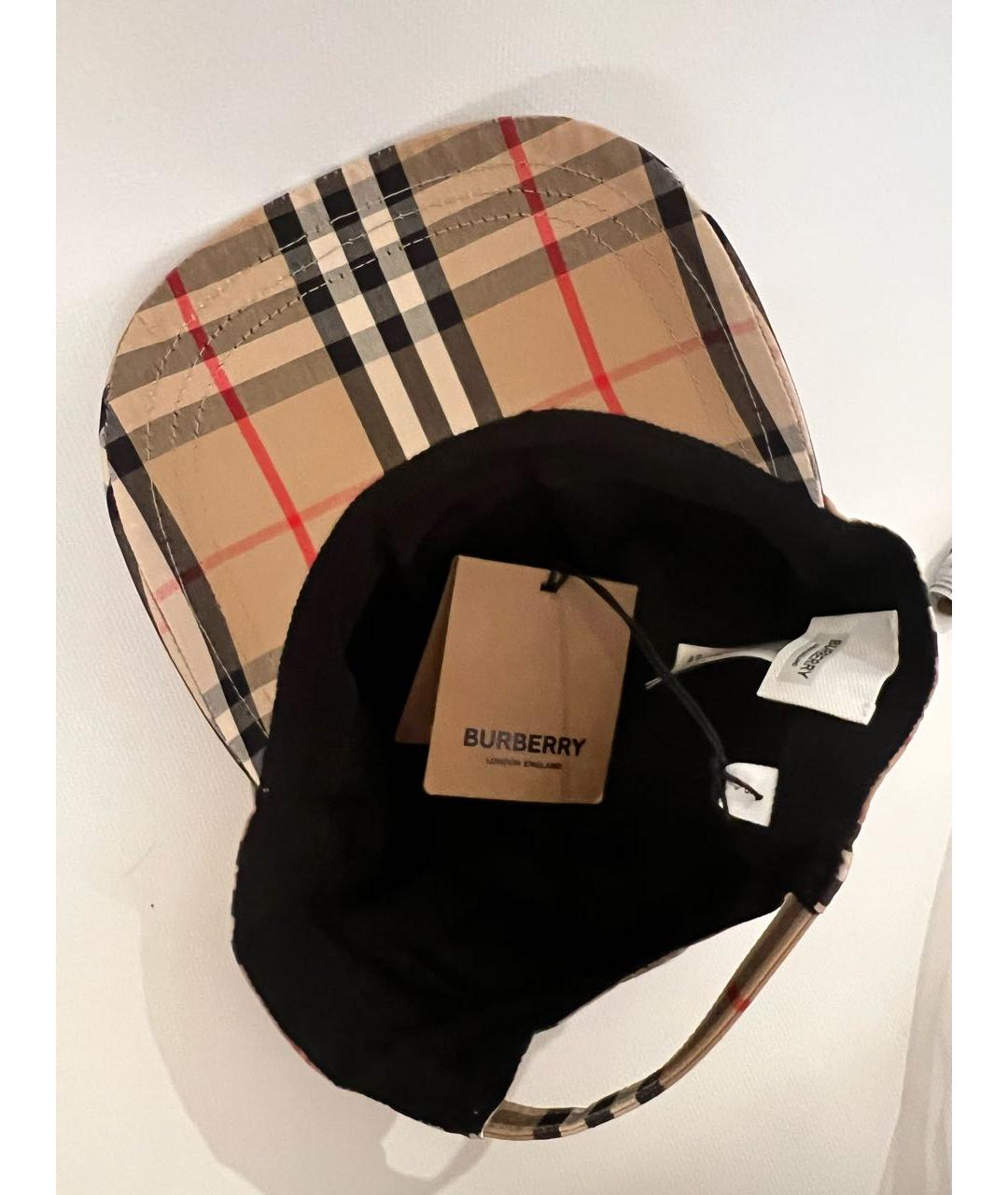 BURBERRY Бежевая кепка, фото 2