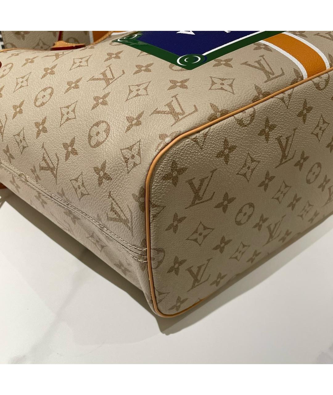 LOUIS VUITTON Бежевая сумка через плечо из искусственной кожи, фото 4