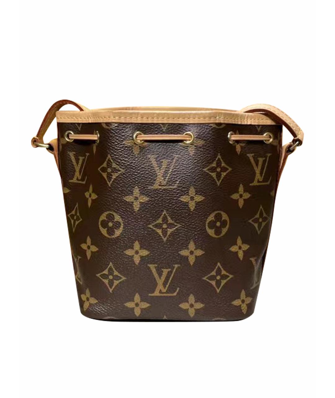 LOUIS VUITTON Коричневая кожаная сумка через плечо, фото 1