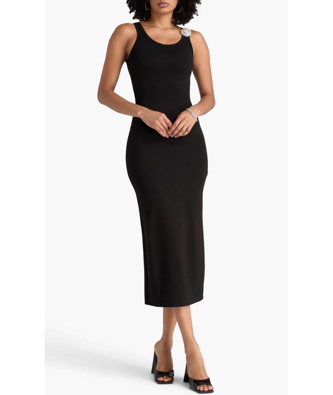 DAVID KOMA Черное повседневное платье, фото 6