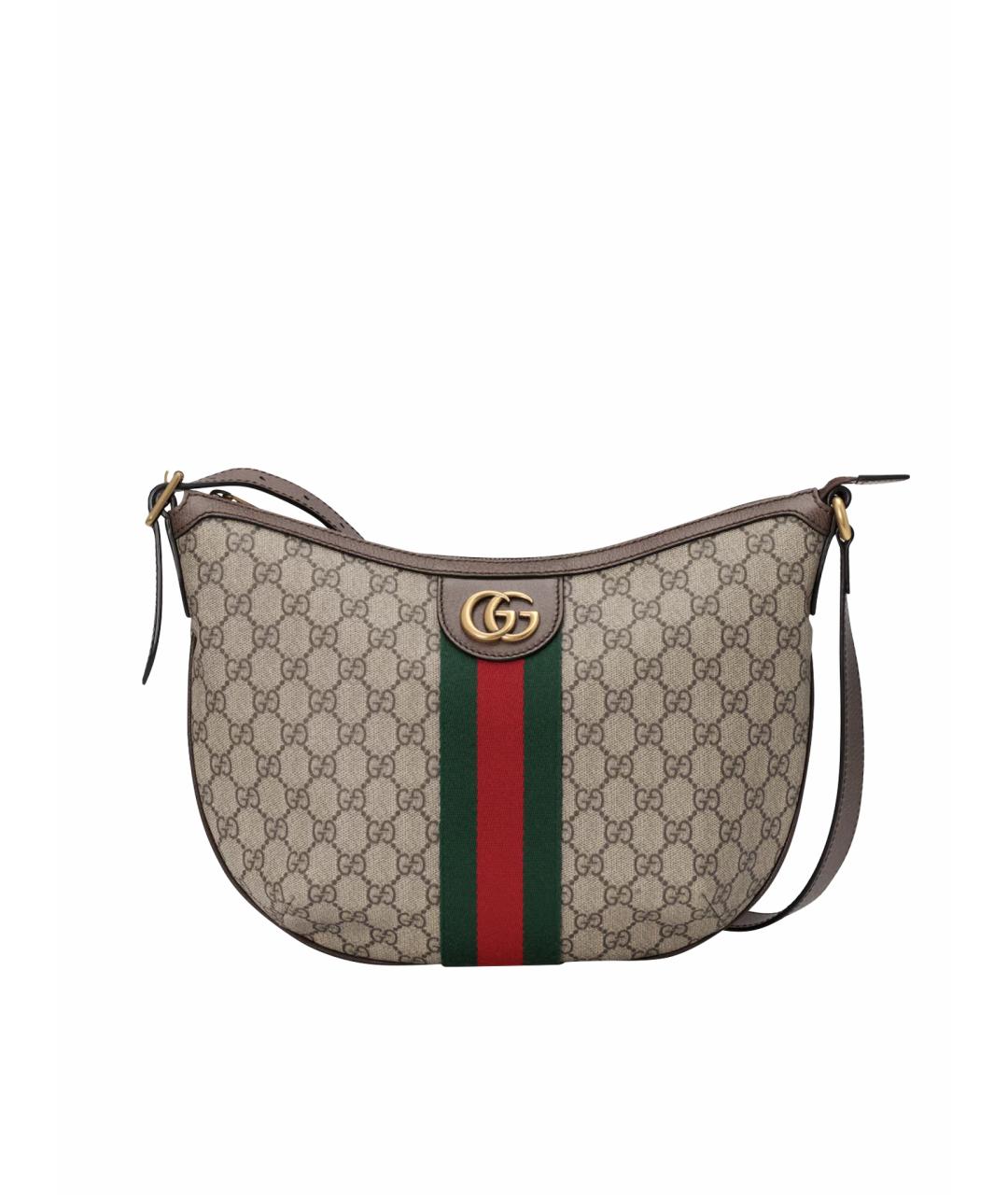 GUCCI Коричневая сумка через плечо, фото 1