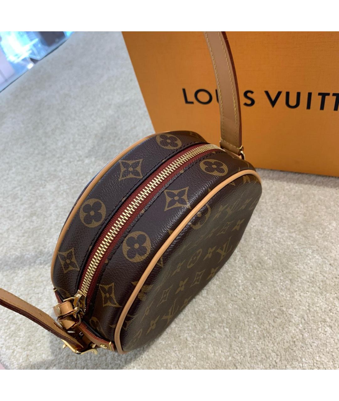 LOUIS VUITTON Коричневая сумка через плечо из искусственной кожи, фото 3