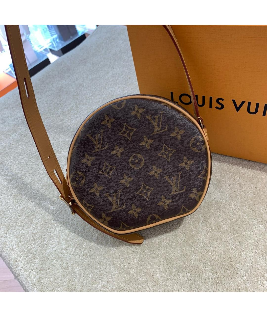 LOUIS VUITTON Коричневая сумка через плечо из искусственной кожи, фото 2