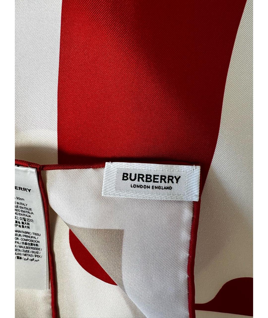 BURBERRY Мульти шелковый платок, фото 6