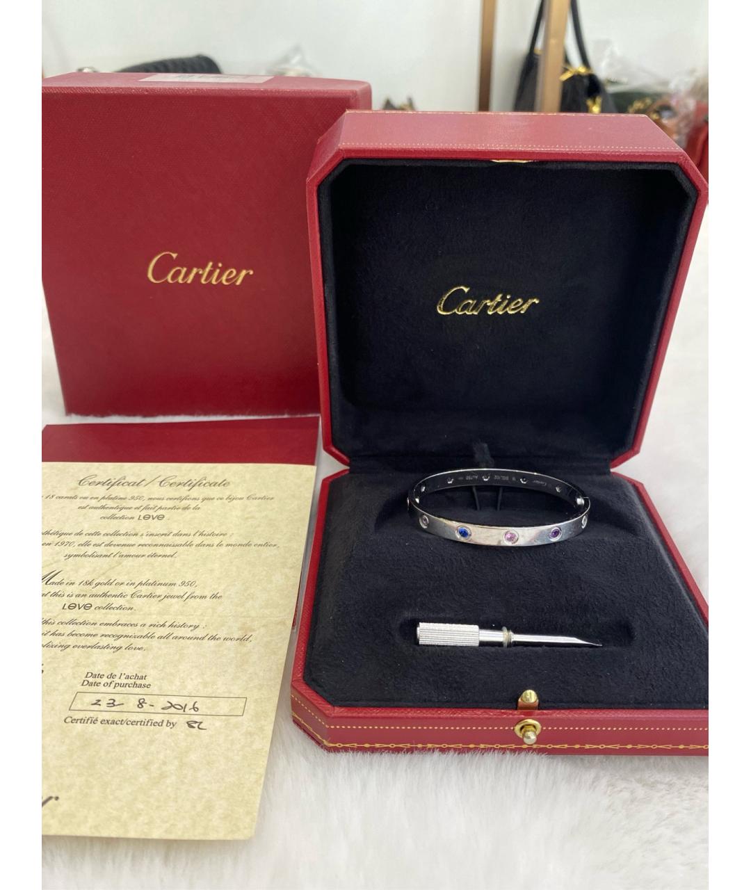 CARTIER Мульти браслет из белого золота, фото 5