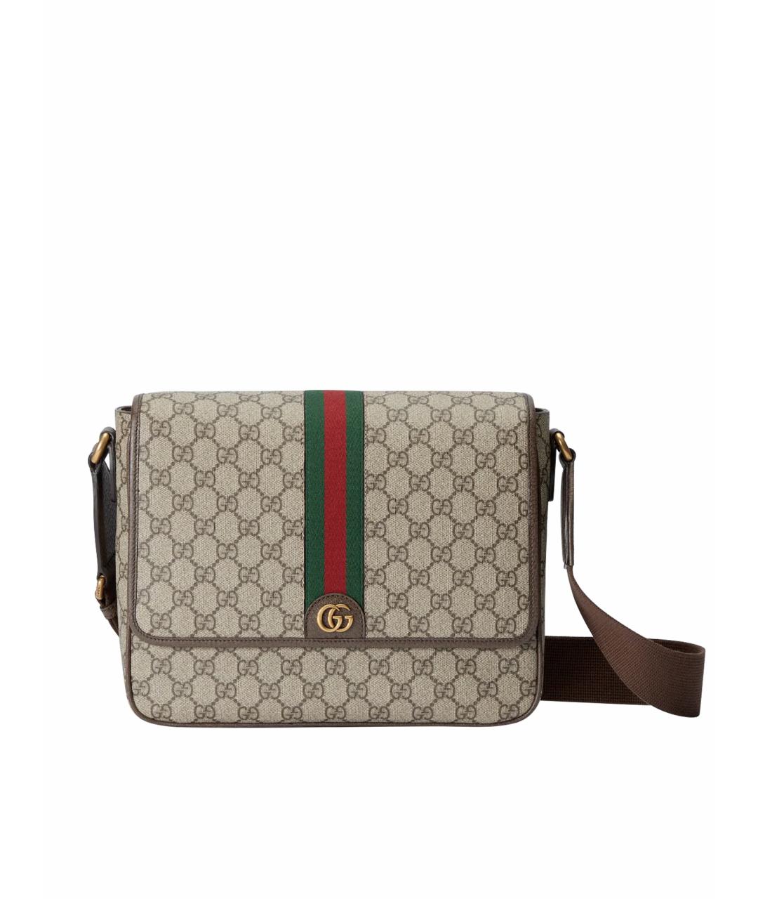 GUCCI Коричневая сумка на плечо, фото 1