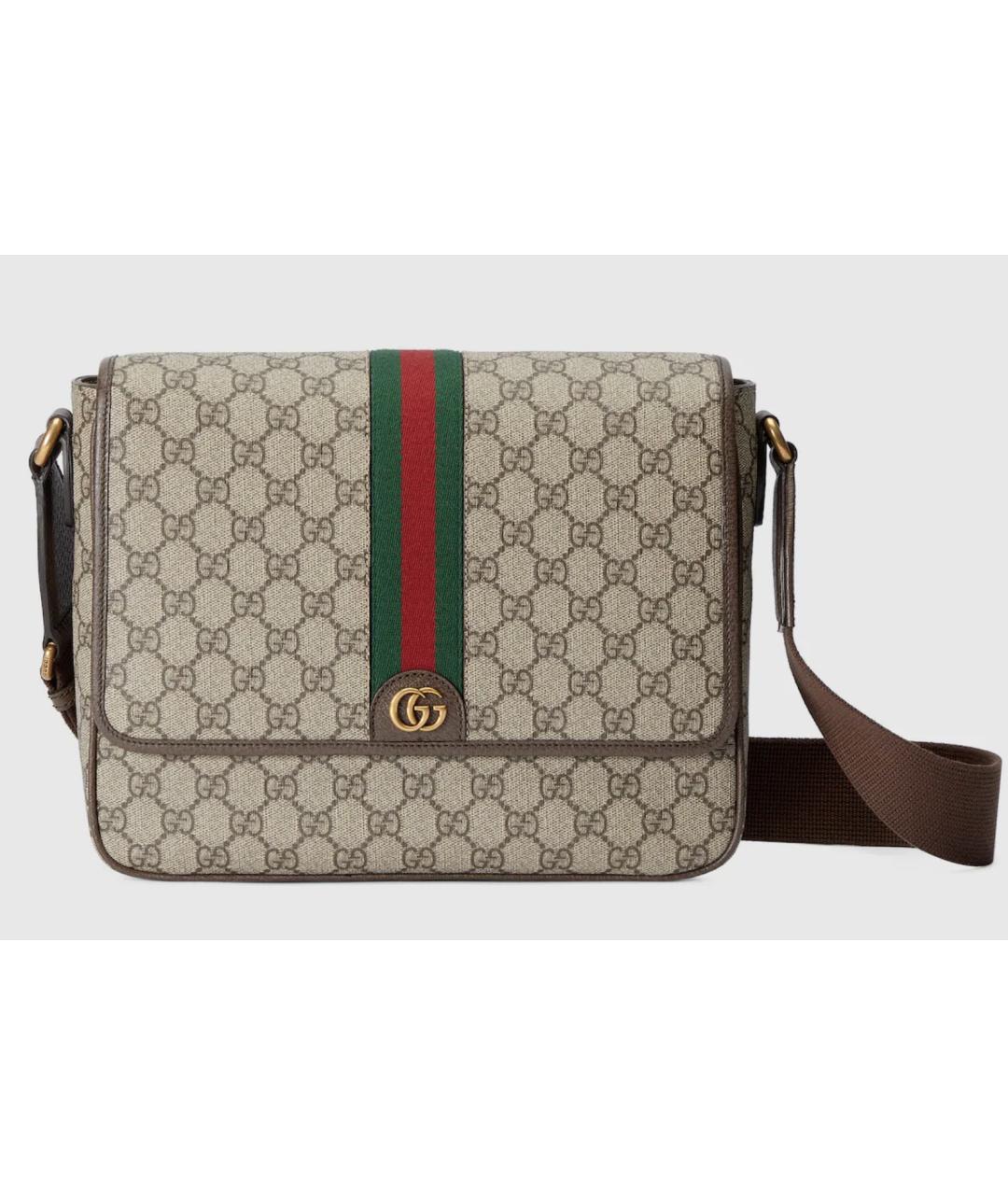 GUCCI Коричневая сумка на плечо, фото 5