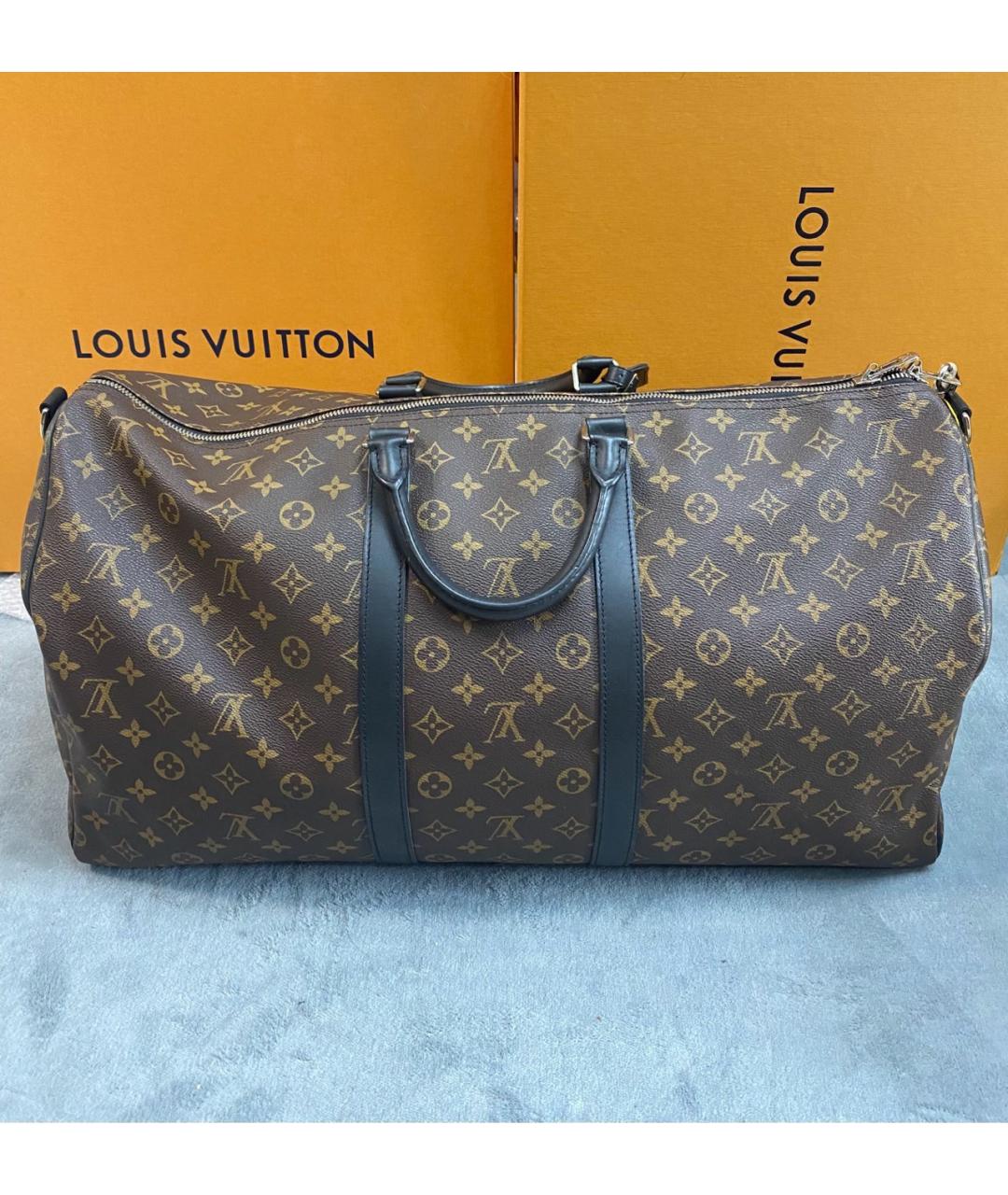 LOUIS VUITTON Коричневая дорожная/спортивная сумка, фото 4