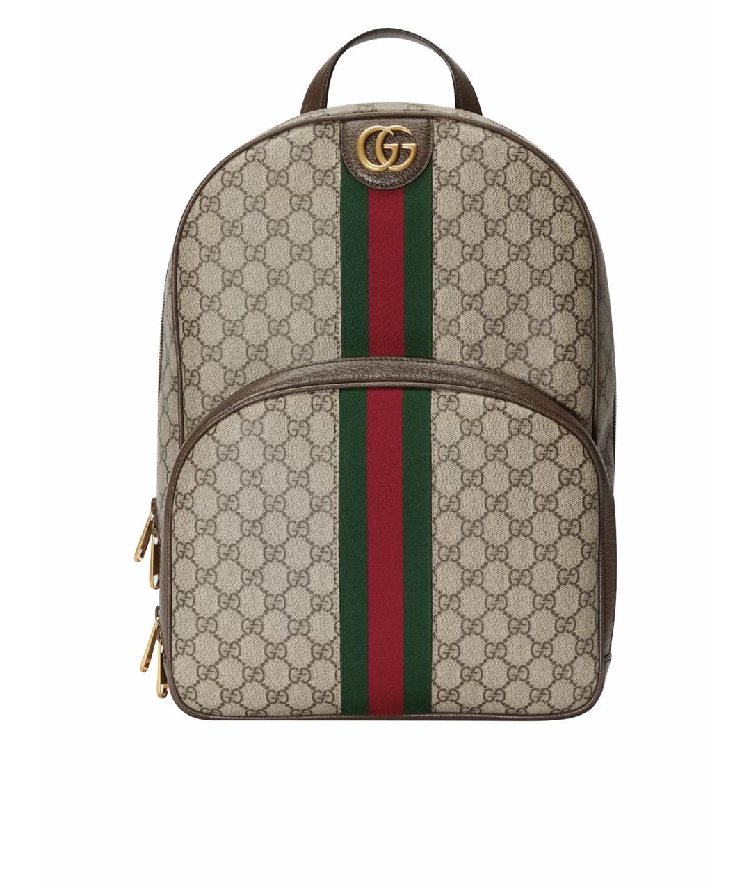 GUCCI Коричневый рюкзак, фото 1