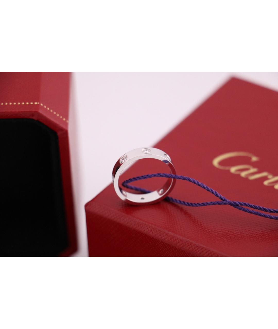 CARTIER Серебряное кольцо из белого золота, фото 4