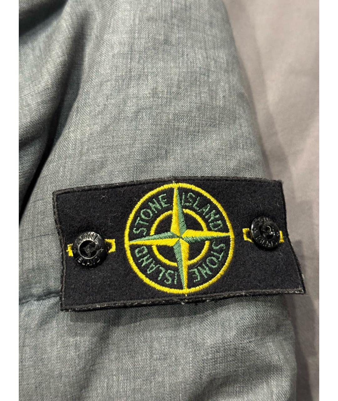 STONE ISLAND Антрацитовый пуховик, фото 7