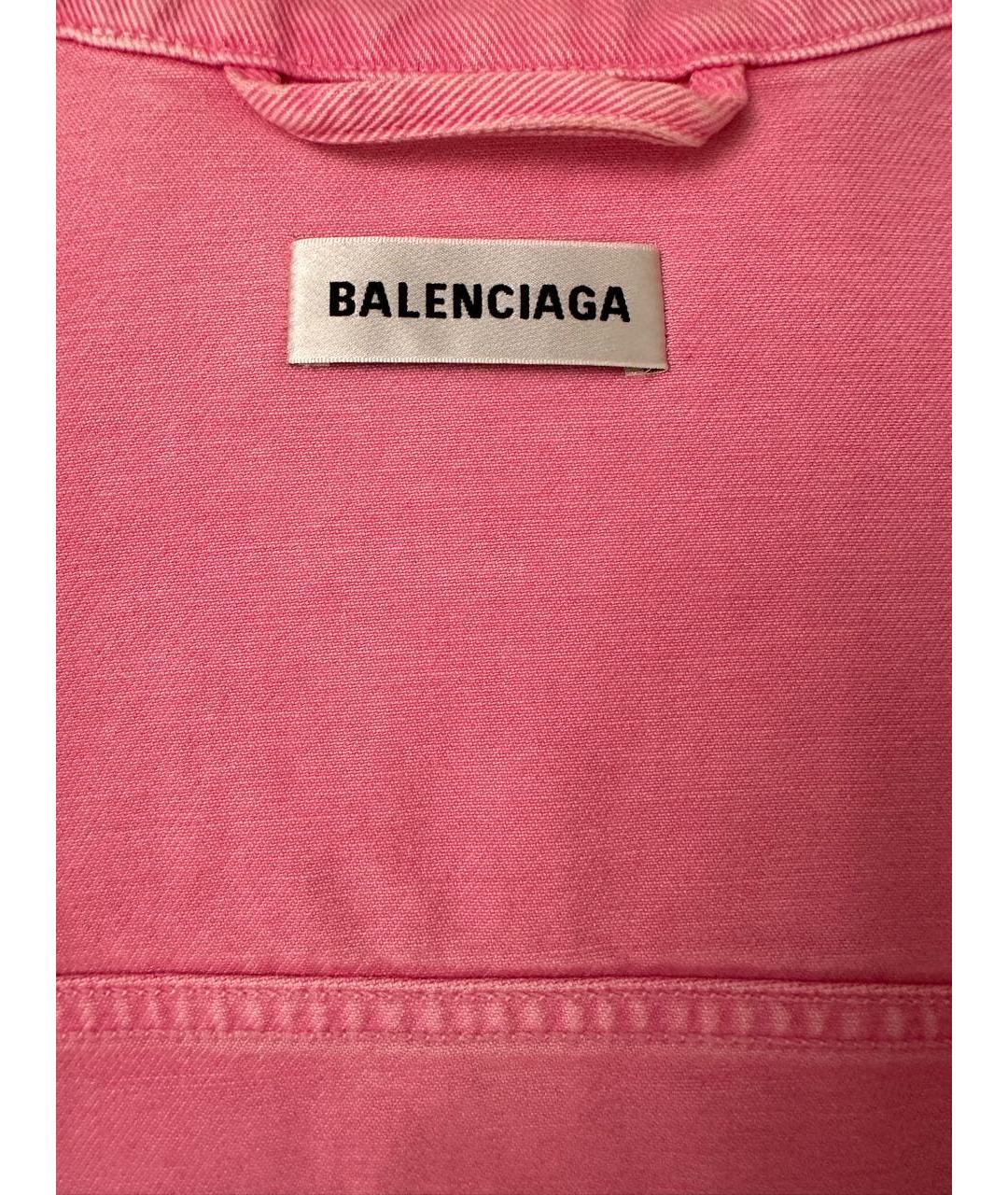 BALENCIAGA Розовая деним куртка, фото 4