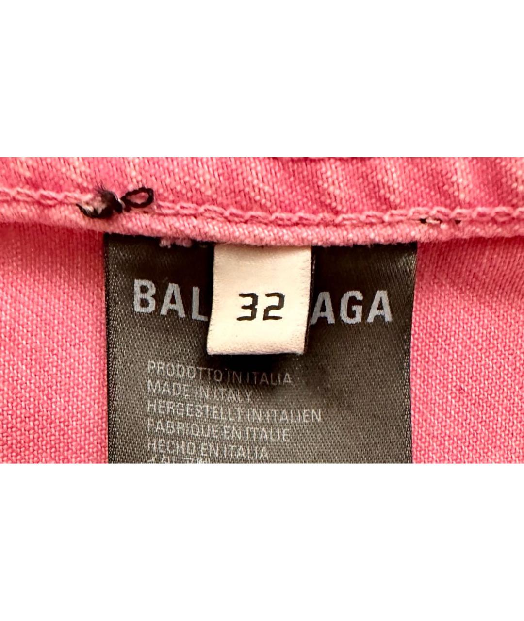 BALENCIAGA Розовая деним куртка, фото 9