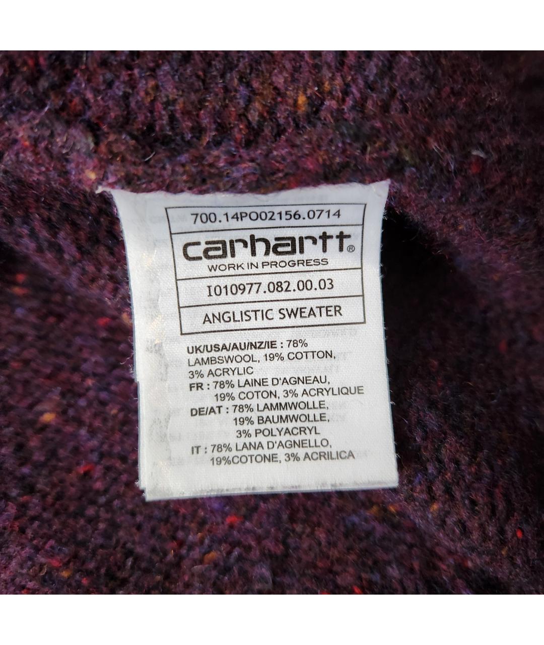 CARHARTT WIP Фиолетовый шерстяной джемпер / свитер, фото 8