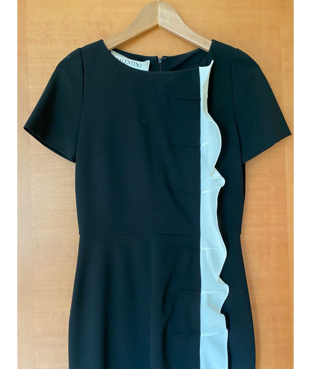 VALENTINO Черное вискозное коктейльное платье, фото 2