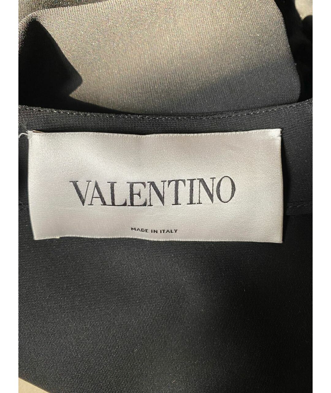 VALENTINO Черное вискозное коктейльное платье, фото 4